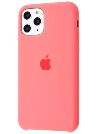 Чехол для iphone 11 pro silicone case (коралловый)