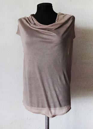 Тончайший топ телесно пудрового цвета helmut lang