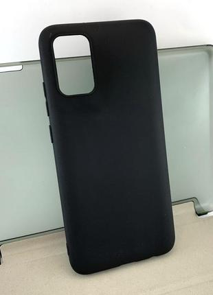 Samsung galaxy a02s, a025 чохол накладка case силіконовий чорний матовий