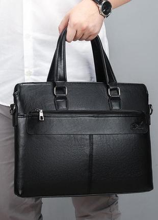 Чоловічий діловий портфель для документів, модна офісна сумка для чоловіків кенгуру