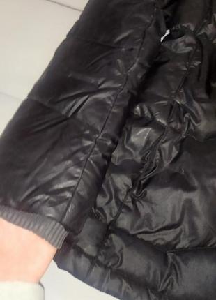 Куртка пуховик тепла puma черная, xs/s7 фото