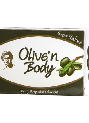 Натуральное косметическое мыло с оливковым маслом olive’n body, 100 г1 фото