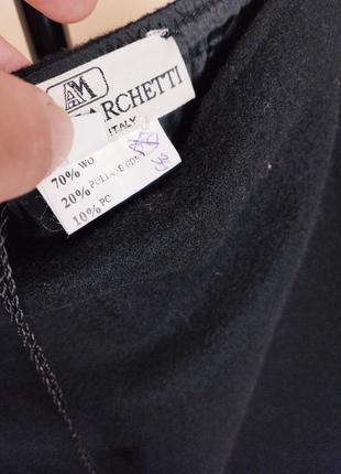 Anna marchetti италия прямая шерстяная юбка с разрезами5 фото