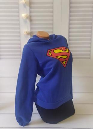 Свитшот кофта светр худи сине superman, s/m2 фото