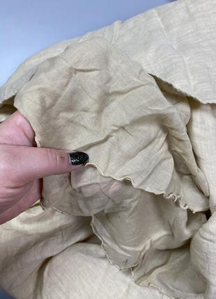 Женская объемная льняная юбка макси 120 lino6 фото