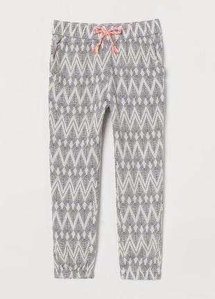 Легкие брюки девочке 6/7, 8/9 лет от h&m