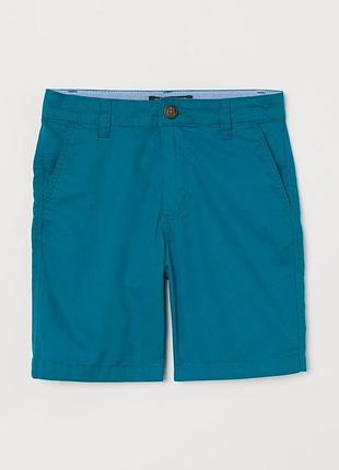 Стильні бірюзові шортики чиносы h&m