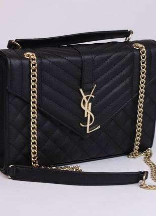 Сумка жіноча ysl envelope mini black