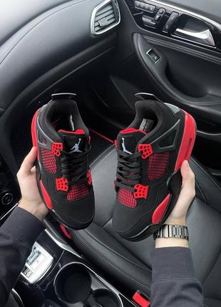 Кросівки jordan 4 red thunder