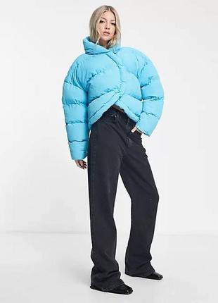 Яскрава тепла куртка пуффер ковдра яркая теплая курточка одеяло большой размер4 фото