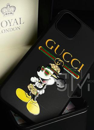 Чехол с принтом для iphone 11 pro (gucci mickey mouse)3 фото