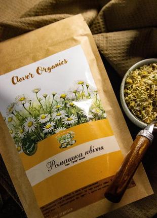 Чай трав'яний ромашка квіти clover organics