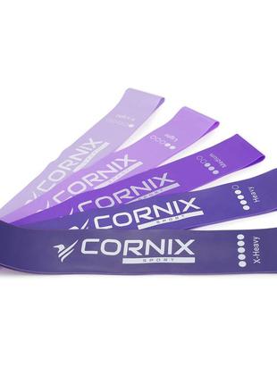 Гумки для фітнесу cornix mini power band набір 5 шт 1-20 кг xr-02534 фото