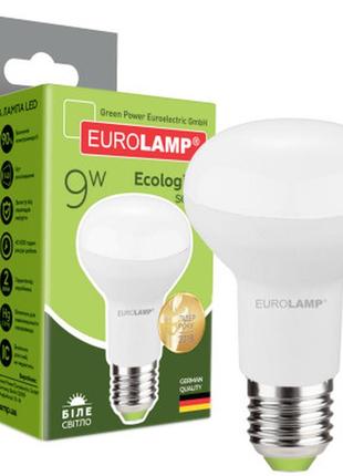 Лампочка eurolamp led r63 9w e27 4000k 220v (led-r63-09274(p))