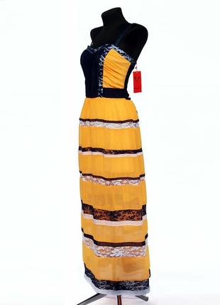 Суперціна. стильні шифонові максі сукні. оранж. нове, р s, m4 фото