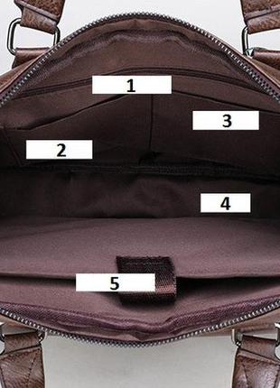 Классическая мужская офисная сумка для документов джип, качественный мужской деловой портфель для бумаг jeep7 фото