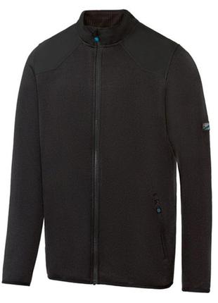 Мужская флисовая куртка crivit, размер l, цвет черный2 фото