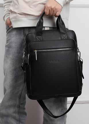 Чоловічий модний шкіряний міський рюкзак, стильний рюкзак сумка для чоловіків з натуральної шкіри