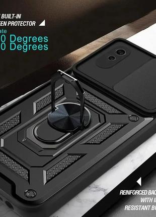 Ударостійкий чохол camshield serge ring for magnet для xiaomi redmi 9a3 фото