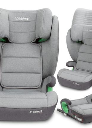 Дитяче автокрісло kidwell weston i-size isofix 100-150см (15-36кг) light grey