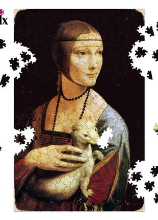 Дерев'яний фігурний пазл thegravix серія мистецтво "дама з горностаєм" 330 деталей