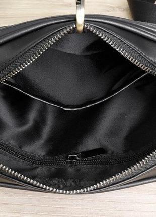 Качественная мужская сумка планшетка, стильная сумка на плечо для мужчин в клетку8 фото