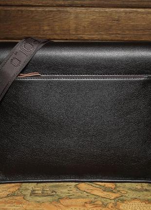 Мужская офисная сумка для документов polo, качественный деловой портфель для мужчин поло, коричневый3 фото