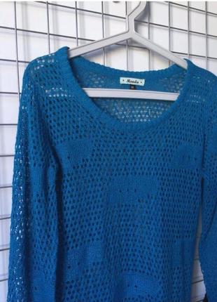 Свитер ажурный сетка тренд 3