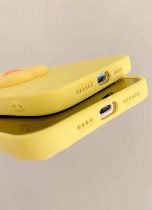 Чохол для телефону iphone 14 одна квітка жовтий4 фото