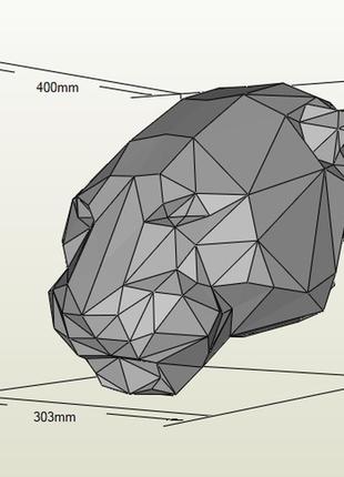 Paperkhan набор для создания 3d фигур пума тигр кот паперкрафт papercraft подарок сувернир игрушка конструктор