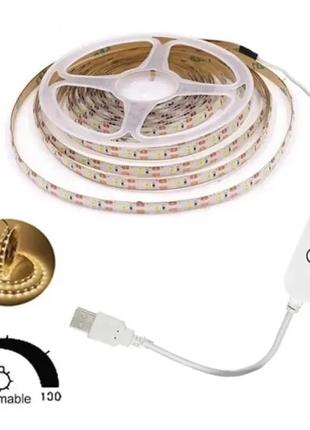 Led лента с регулируемой яркостью и питанием usb warm white