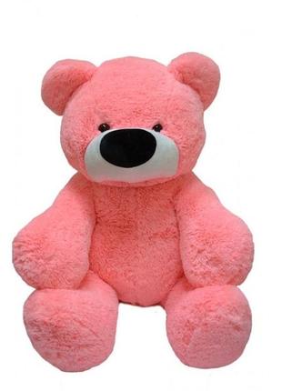Большой розовый мягкий медведь 140 см
