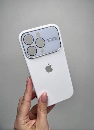 Чохол для iphone silicone case auto focus white