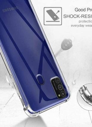 Протиударний прозорий чохол для samsung galaxy a21s/a217