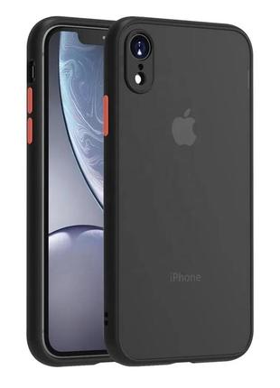 Чехол матовый smoke case для apple phone xr