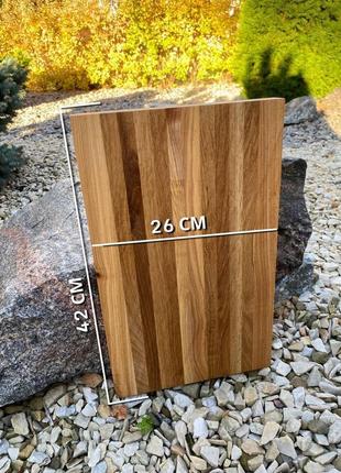 Кухонная деревянная разделочная доска дуб, доска кухонная фигурная из дуба для кухни1 фото