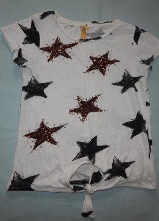 Модна Футболка на дівчинку 10 років 140 см