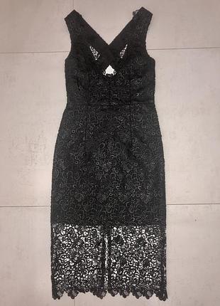 Вечернее кружевное платье dkny p.36