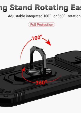 Ударостійкий чохол camshield serge ring for magnet для apple iphone 125 фото