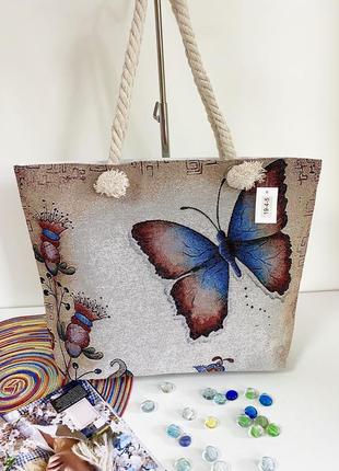 Пляжна сумка . метелик 🦋