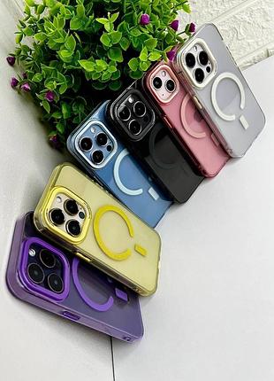 Чохол для iphone matt clear case with magsafe white 5
