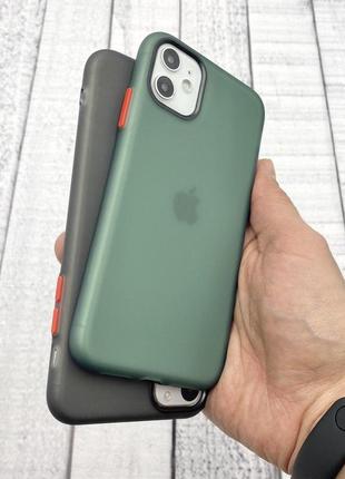 Чехол-накладка silicone matting silk для apple iphone 11 pro2 фото