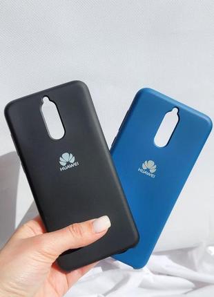 Чехол-бампер silicone cover с микрофиброй для huawei mate 10 lite(51091ygf)/nova 2i1 фото