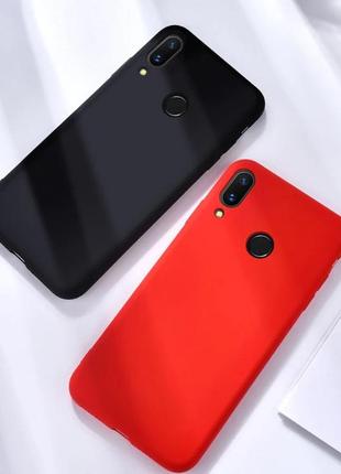 Чохол-бампер silicone cover з мікрофіброю для huawei p smart z 20193 фото