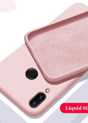 Чохол-бампер silicone cover з мікрофіброю для huawei p smart z 20192 фото