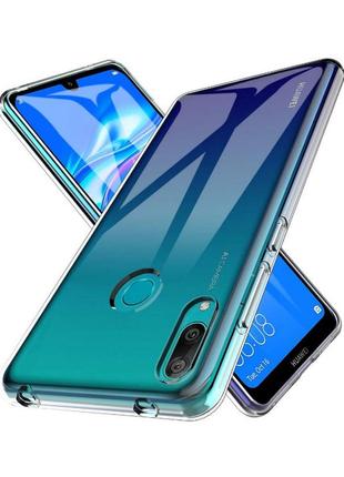 Прозрачный силиконовый чехол для huawei y7 prime 20193 фото