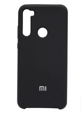 Чохол-бампер silicone cover з мікрофіброю для xiaomi redmi note 8