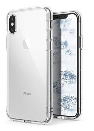 Прозрачный силиконовый чехол для iphone xs max