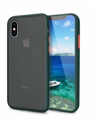 Чехол матовый smoke case для apple iphone xs max