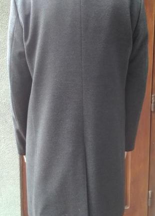 Нове чудове , сучасне чоловіче пальто італійського бренду emilio guido, р. 52-54, темно-графітовий к6 фото